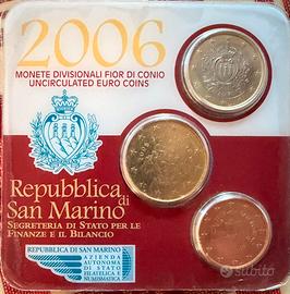 SAN MARINO Miniset 2006 (3 monete in blister)