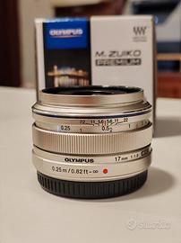 Obiettivo Olympus M.Zuiko 17mm f/1.8