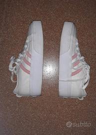 Adidas bianche-rosa numero 39 e 1/3
