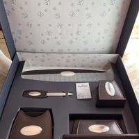 Set da ufficio scrivania argento laminato