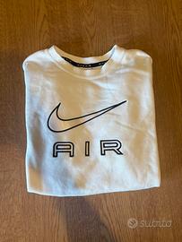 felpa nike bianca