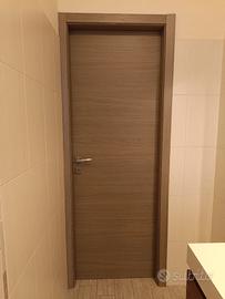 Porta battente grigio rovere 80 cm