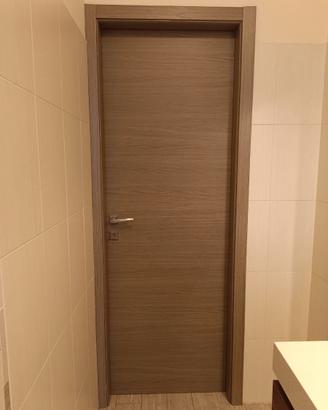 Porta battente grigio rovere 80 cm