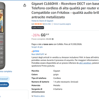 cordless GIGASET ACQUISTATO IL 31/01/2025
