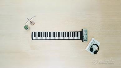 Tastiera da pianoforte pieghevole 