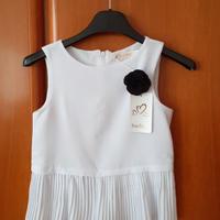 Canottiera bambina bianca elegante 3 - 4 anni