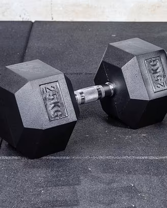 Set manubri esagonali 2,5-25kg 