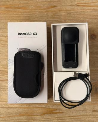 Insta 360 x3 con Lens cap