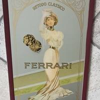 FERRARI SPUMANTE QUADRO SPECCHIO PUBBLICITA'