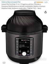 INSTANT POT PRO CRISP 8L Multicooker, Pentola a Pressione e Friggitrice ad  Aria