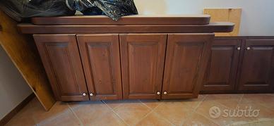 cucina in muratura completa +marmo