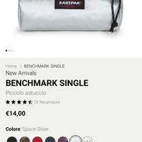Astuccio eastpak argento
