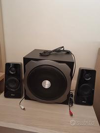 Trust subwoofer 2.1 speaker set Tytan+convertitore