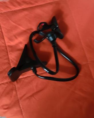 Supporto per telefono con morsetto