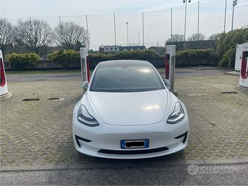 Tesla model 3 standard range plus bianco perla