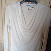 Camicia  elegante, mista seta. Taglia unica