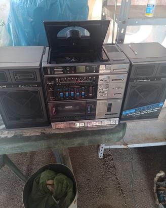 Stereo Boombox Philips Vintage - Da Revisionare
