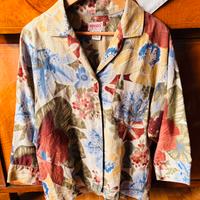 Kenzo Camicia Blazer Floreale 100% Lino