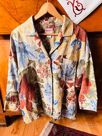 Kenzo Camicia Blazer Floreale 100% Lino