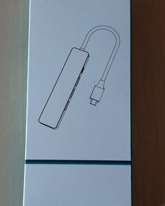 Adattatore 5 in 1 USB-C MULTIPORTA HUB-M80