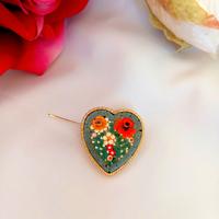 spilla vintage handemade cerimonia micro mosaico 