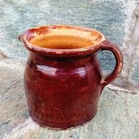 Antico bricco ceramica rustica  Bavarese 