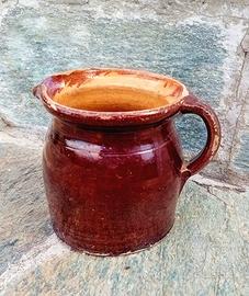 Antico bricco ceramica rustica  Bavarese 