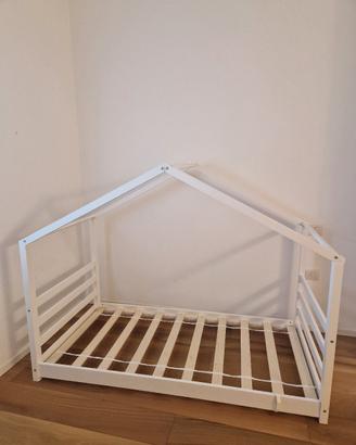 Letto Montessori con doghe 80×160 con materasso