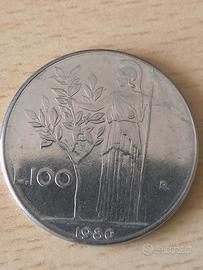 moneta cento lire 1980