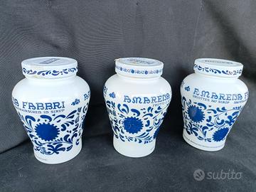 3 barattoli Fabbri da collezione 