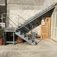 Scala ferro zincato esterna con rivestimento