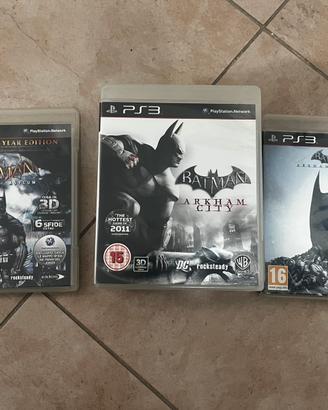 Batman Trilogio PS3 - Arkham Asylum, City, Origins