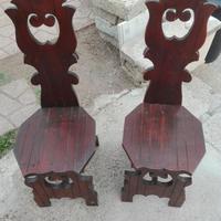 SEDIE DI LEGNO VINTAGE