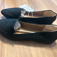 Mocassini bassi donna neri velluto tg 40/41 nuovi