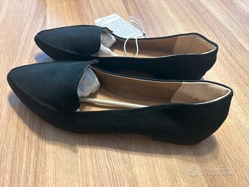 Mocassini bassi donna neri velluto tg 40/41 nuovi