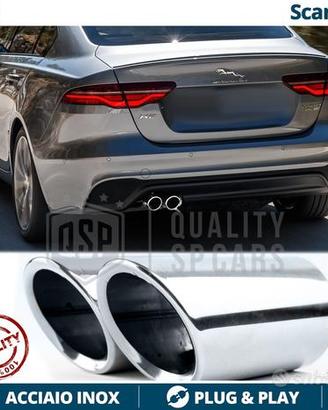 Coppia TERMINALI di Scarico per JAGUAR XE Cromati