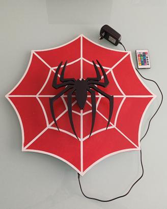 Lampada da muro di Spiderman