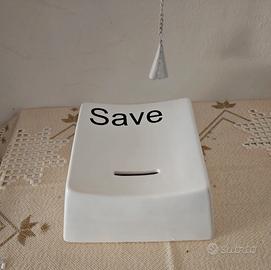 salvadanaio bianco quadrato