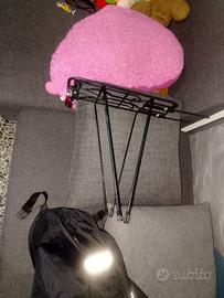 Porta parchi  bicicletta con borse laterali