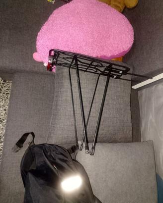 Porta parchi  bicicletta con borse laterali