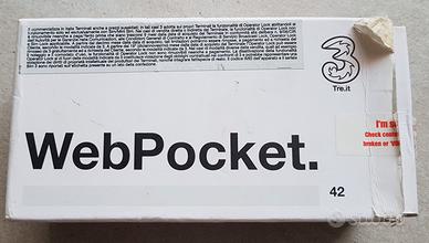 WebPocket 42 TRE mai usato con scatola originale