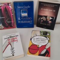 N. 5 libri genere narrativa, romantico 