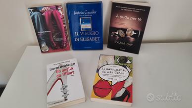 N. 5 libri genere narrativa, romantico 