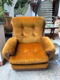 Coppia Poltrone Vintage Velluto