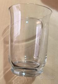Vaso portacandela in vetro