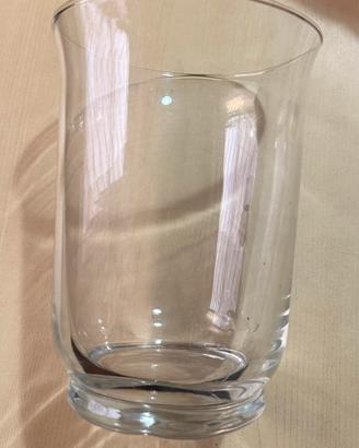 Vaso portacandela in vetro
