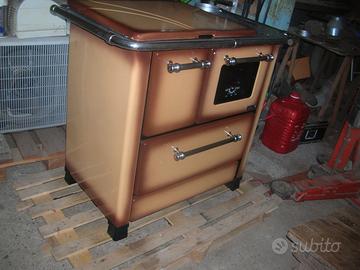 Stufa economica a legna NORDICA beige revisionata