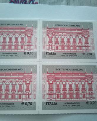 Francobolli Politecnico di Milano del 2013