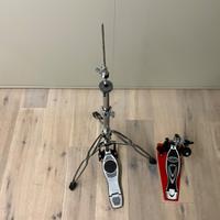 Pedale cassa batteria e asta Hi Hat