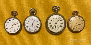4 antichi orologi da taschino